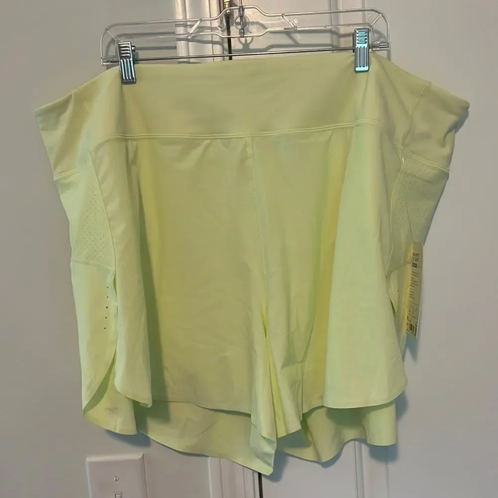 New With Tags Athleta 3X Neon Run With It 3.5” Athletic Shorts - Picture 2 of 15